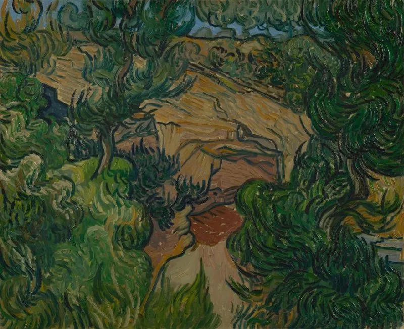 Figure 4. Van Gogh, Vincent. Entrance to a Quarry, 1889. Oil painting.