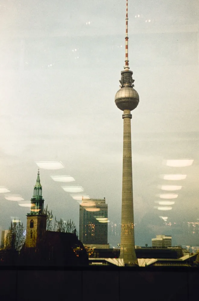 The Fernsehturm in 1990, image obtained from Deutsche Digitale Bibliothek